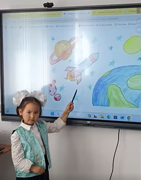 12- сәуір Ғарышкерлер күні мерекесіне орай ашық тәрбие сағатты
